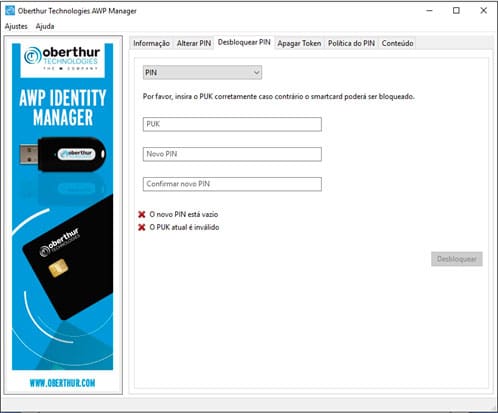 Passo 2 – Selecionar token operacional